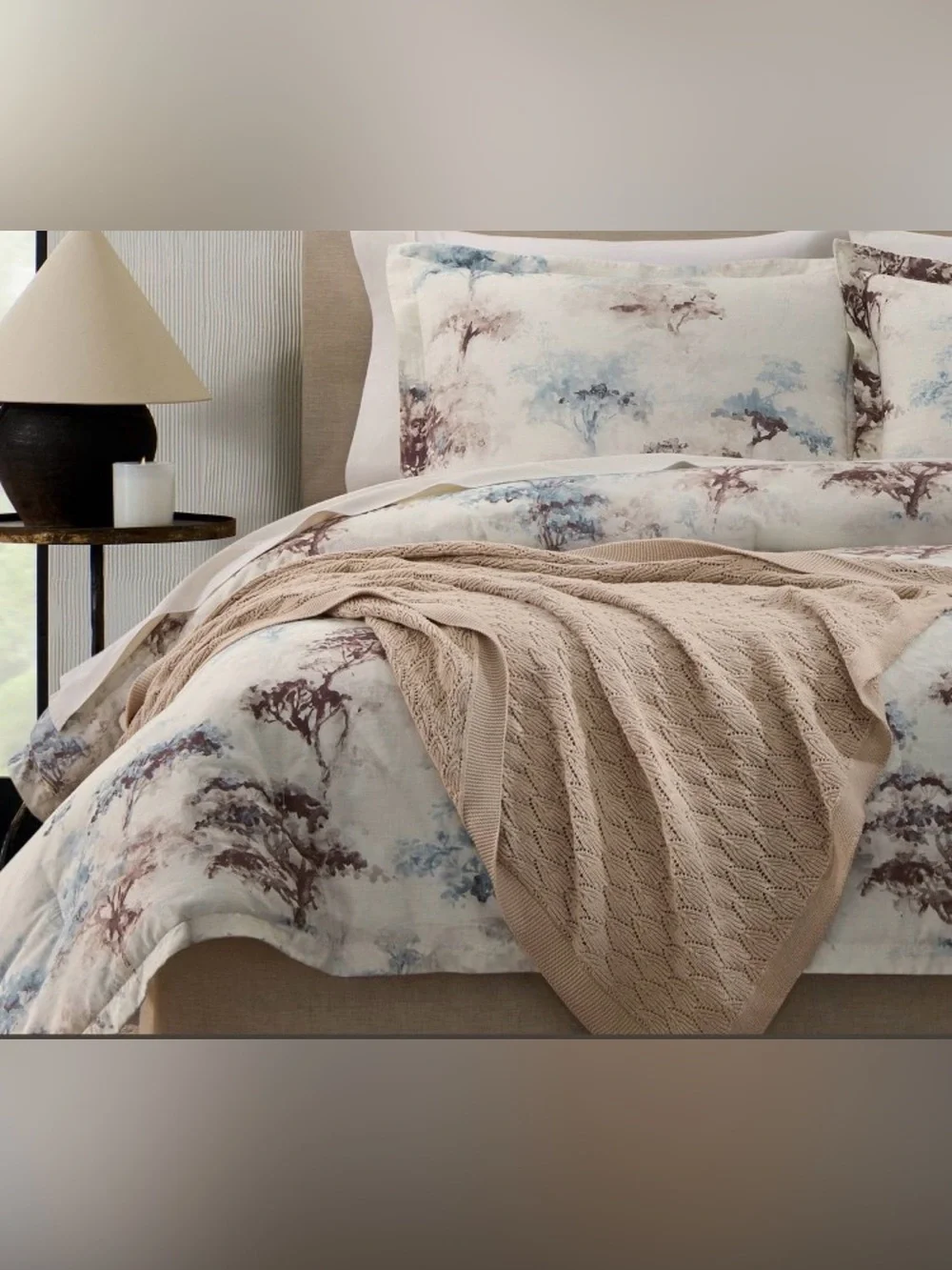 New Jeremiah Brent Home Pointelle Throw Blanket 50X60